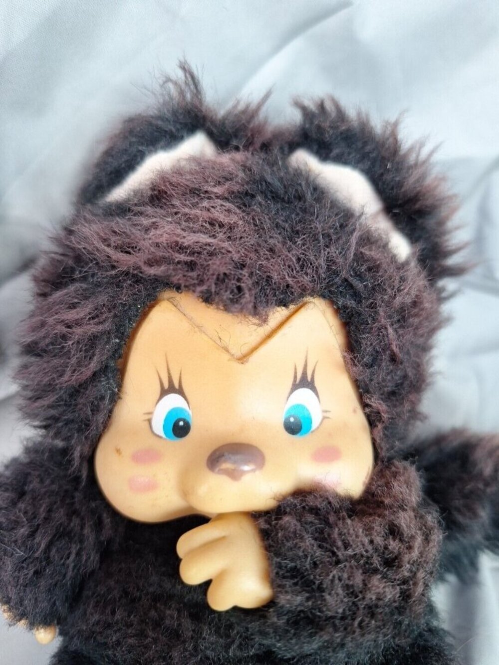Nyamy Washino Kitten Felina Sucking Thumb Plush Black 7" Vintage 1979 READ - Picture 6 of 15